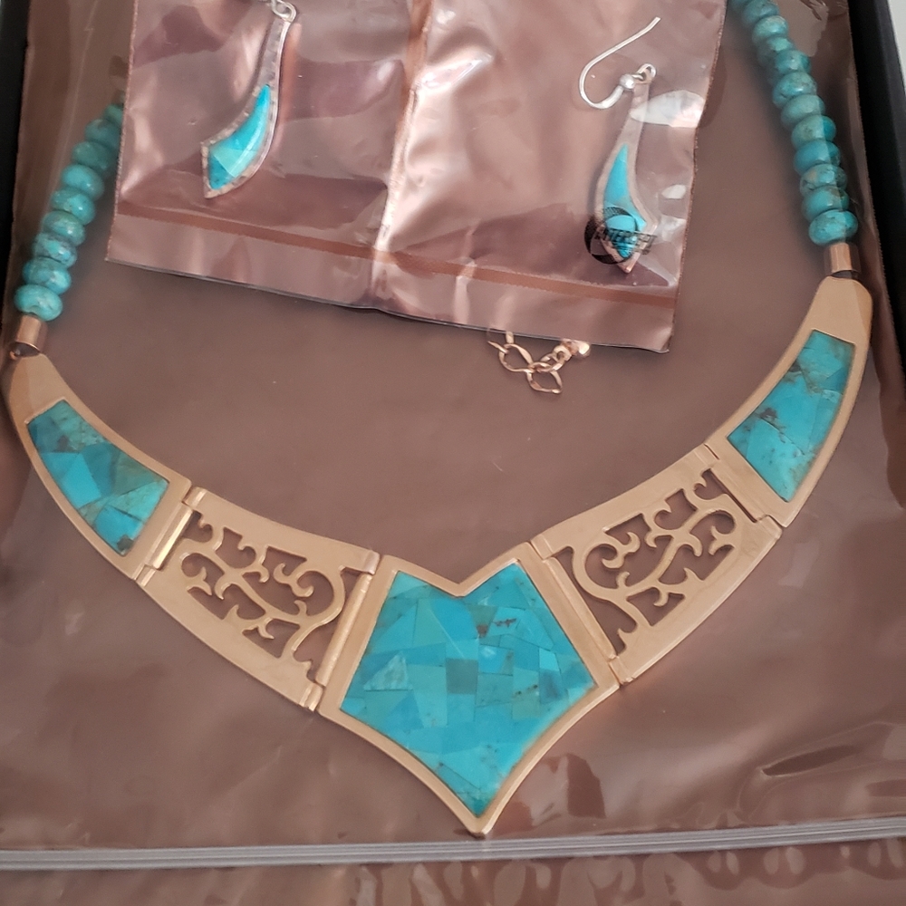 Mine Finds by Jay King Necklace W/Earrings